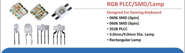 專為鍵盤設計-新系列高亮度RGB PLCC/ SMD